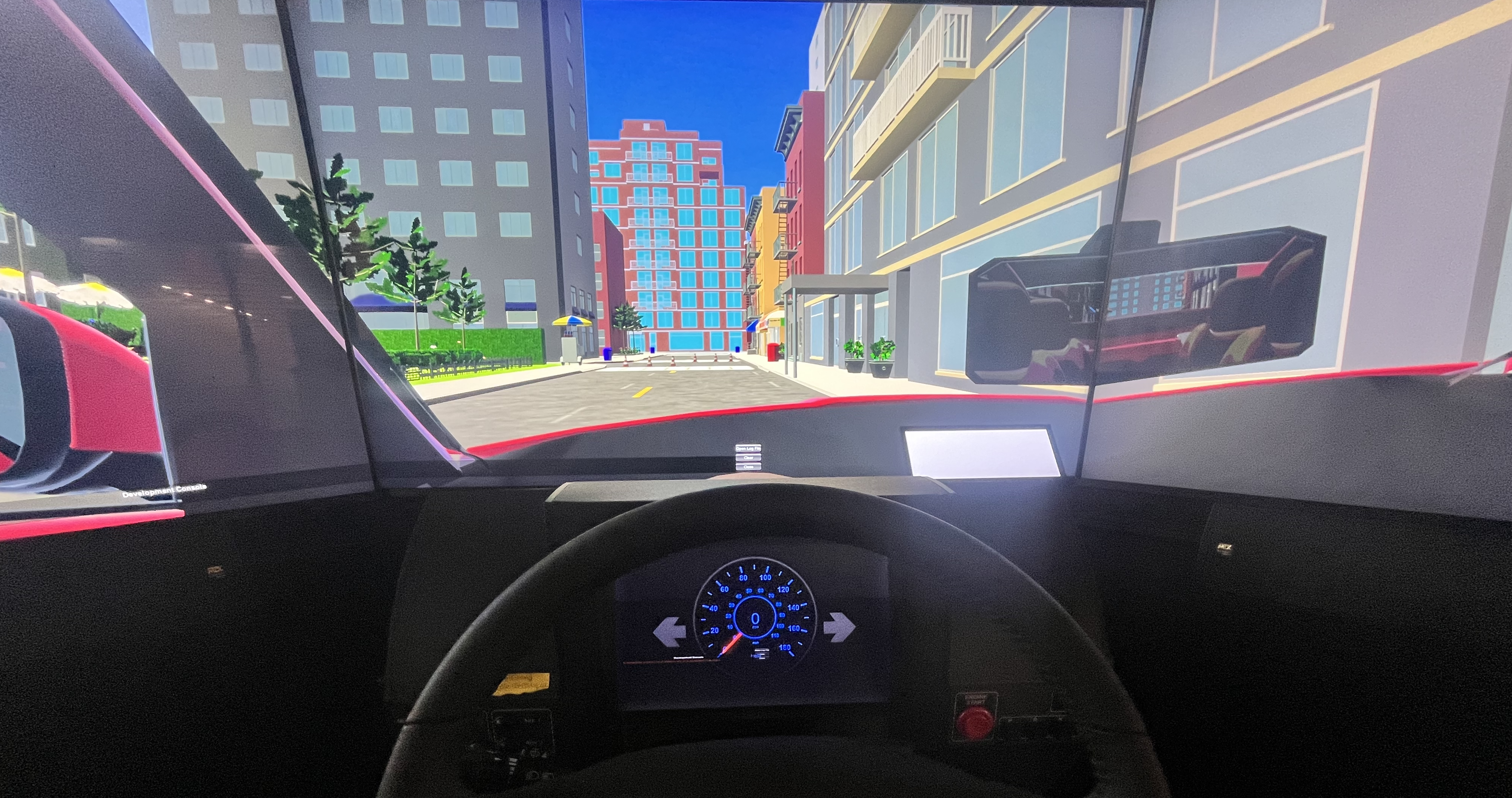 Strangeland deployed on NADS Minisim - driver perspective.